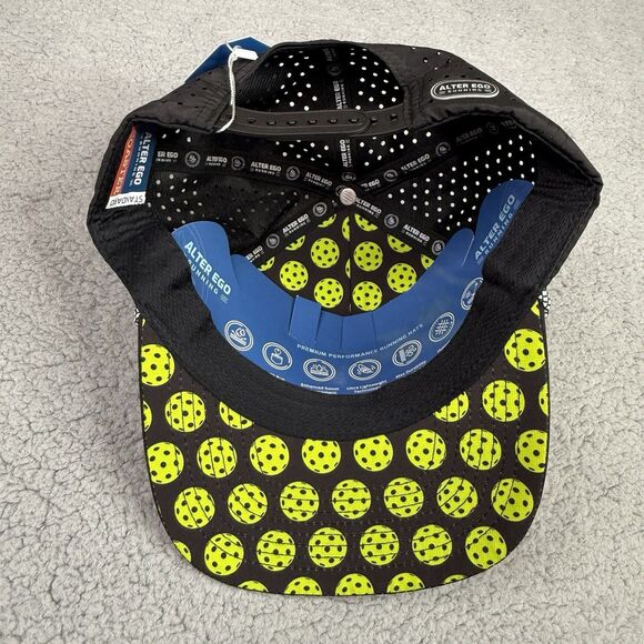 Alter Ego Running Hat Cap Black Coaster Snap Back Litchfield Pickleball NWT Mens - Picture 8 of 11